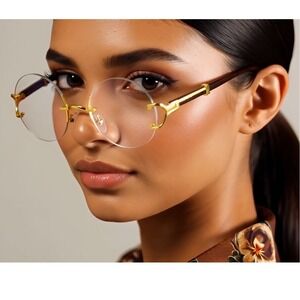 Eye Glasses Clear Lens Women Festival Party Music Wear Trendy Classic UV400 2026